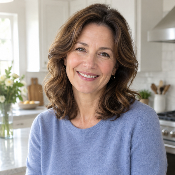 Adult child smiling at home